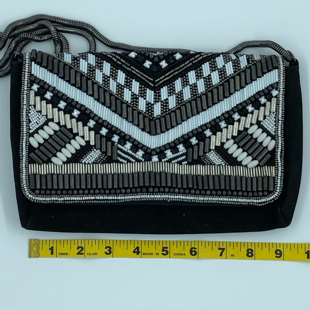 βΌοΈSALEβΌοΈ πβ¨HPx3β¨ πH&M Art Deco Glam Beaded Purse with Chain Strap, NWT - Picture 7 of 12